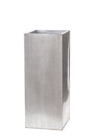 Variations of cachepots: Silver metal column